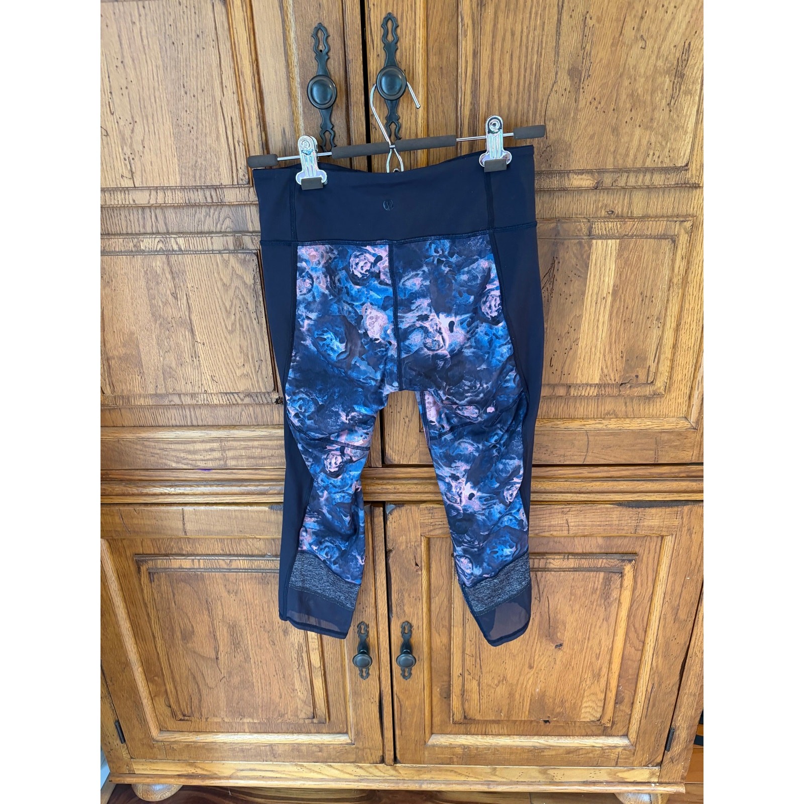 Lululemon If You’re Lucky Crop Leggings Size 6 Moody Mirage Blue Purple 21.5”