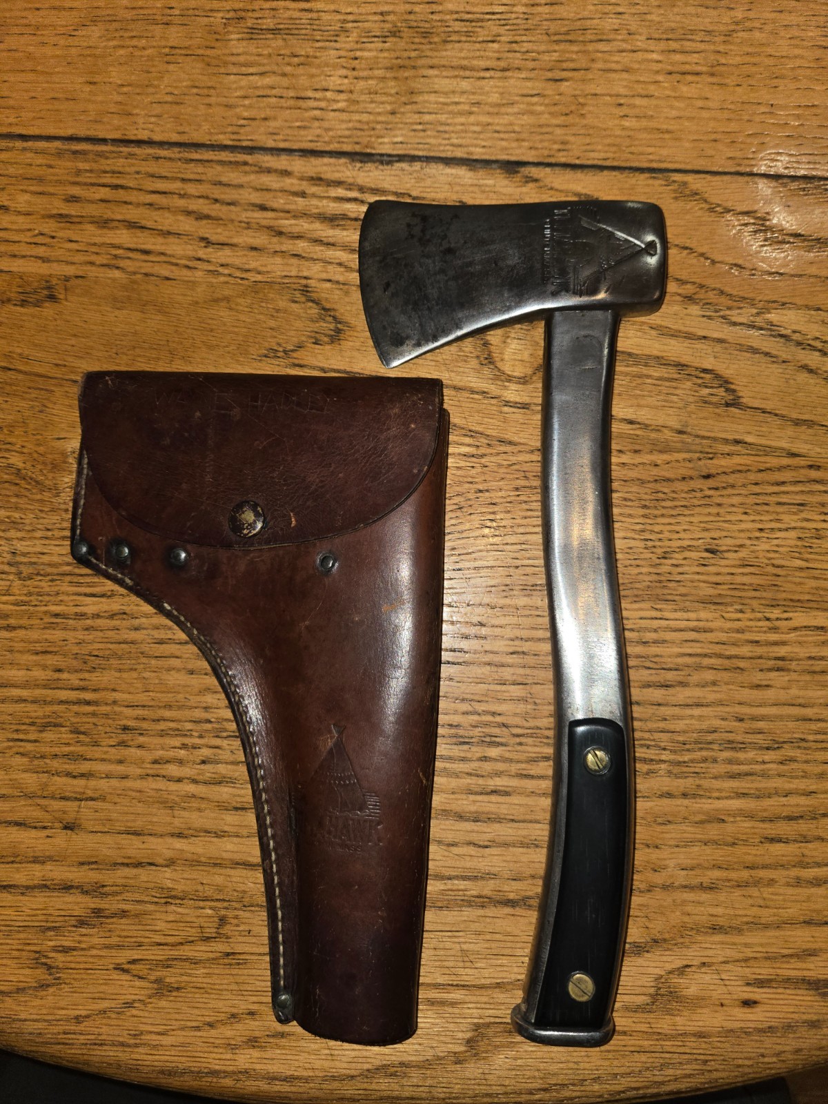 antique metal Clinton Massachusetts tomahawk brand boy scout survival hatchet antique metal Clinton Massachusetts tomahawk brand boy scout survival hatchet