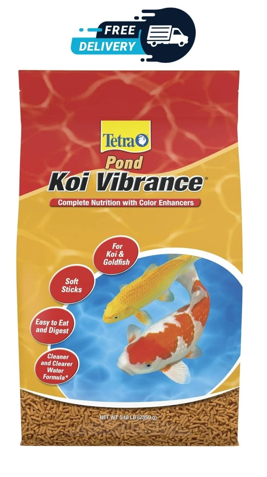 TetraPond Koi Vibrance, Soft Sticks, Easy to Digest Floating Pond Food, 5.18 lbs TetraPond Koi Vibrance, Soft Sticks, Easy to Digest Floating Pond Food, 5.18 lbs