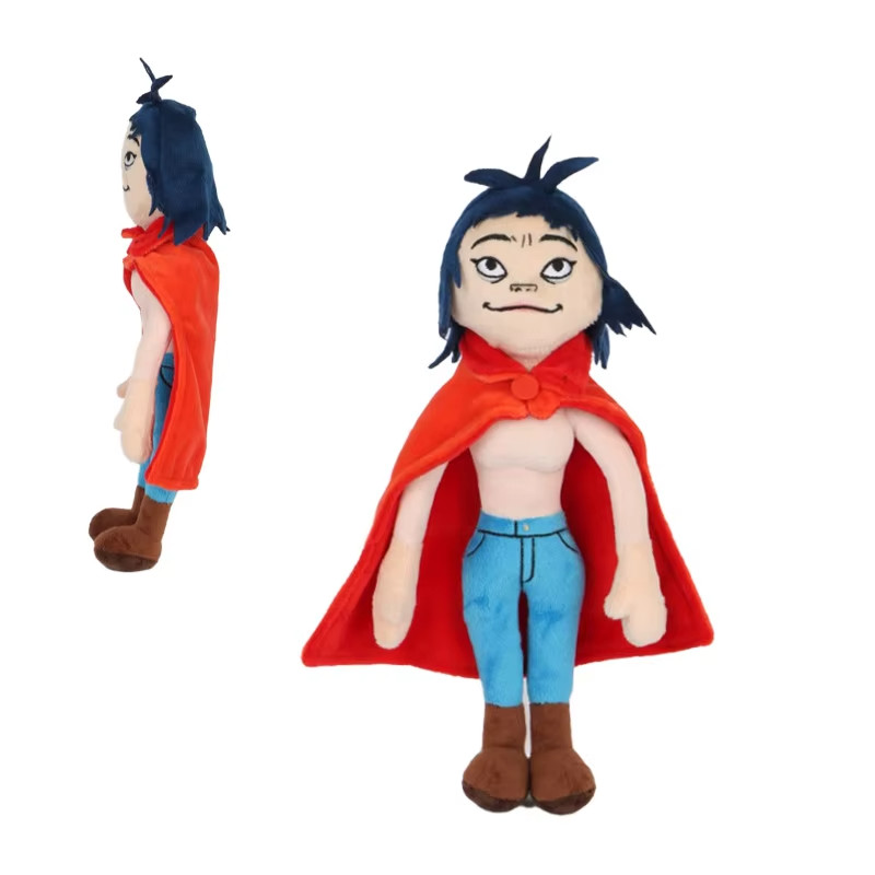 Gorillaz Noodle Plush Doll Soft Stuffed Toy Red Cloak Gift