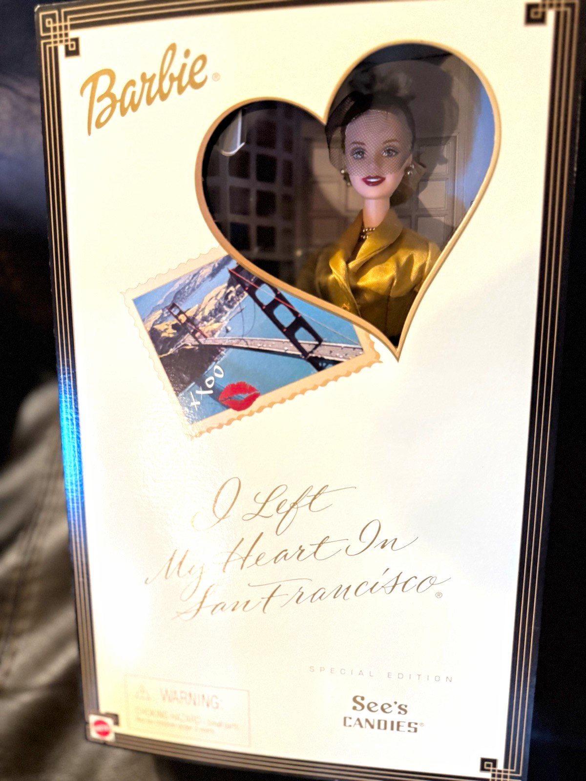 Barbie x See’s Candies I Left My Heart in San Francisco Doll 2000 Barbie x See’s Candies I Left My Heart in San Francisco Doll 2000