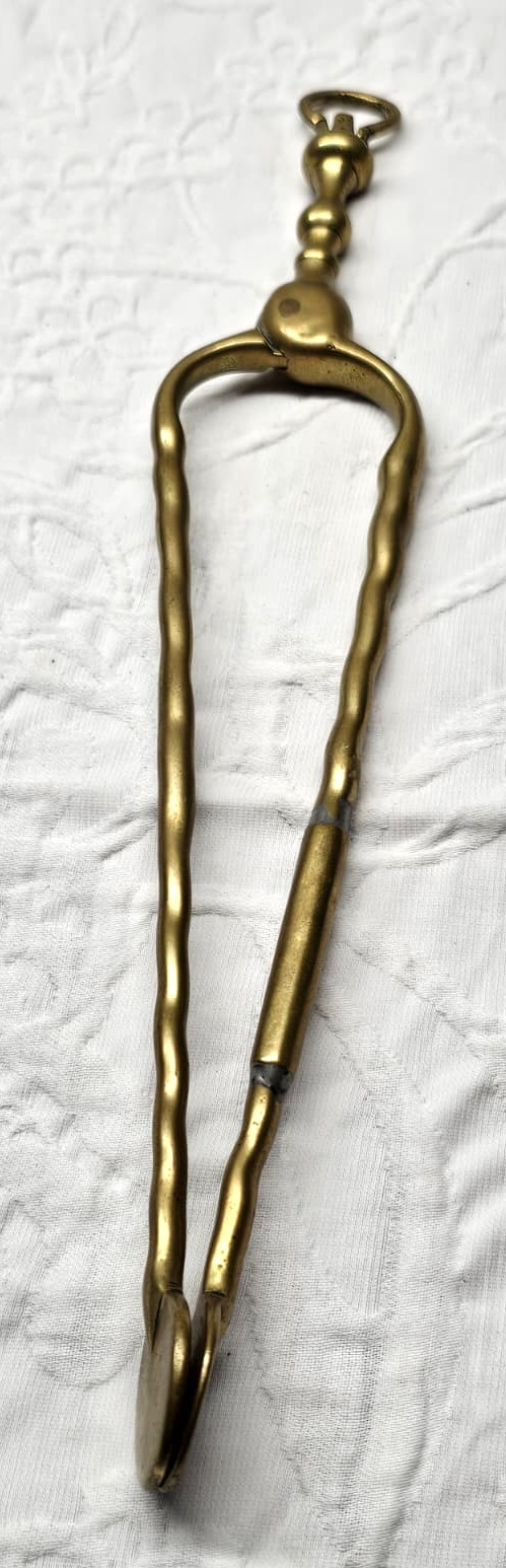 RARE Antique 18th Century Brass English Fireplace Tool 12 RARE Antique 18th Century Brass English Fireplace Tool 12