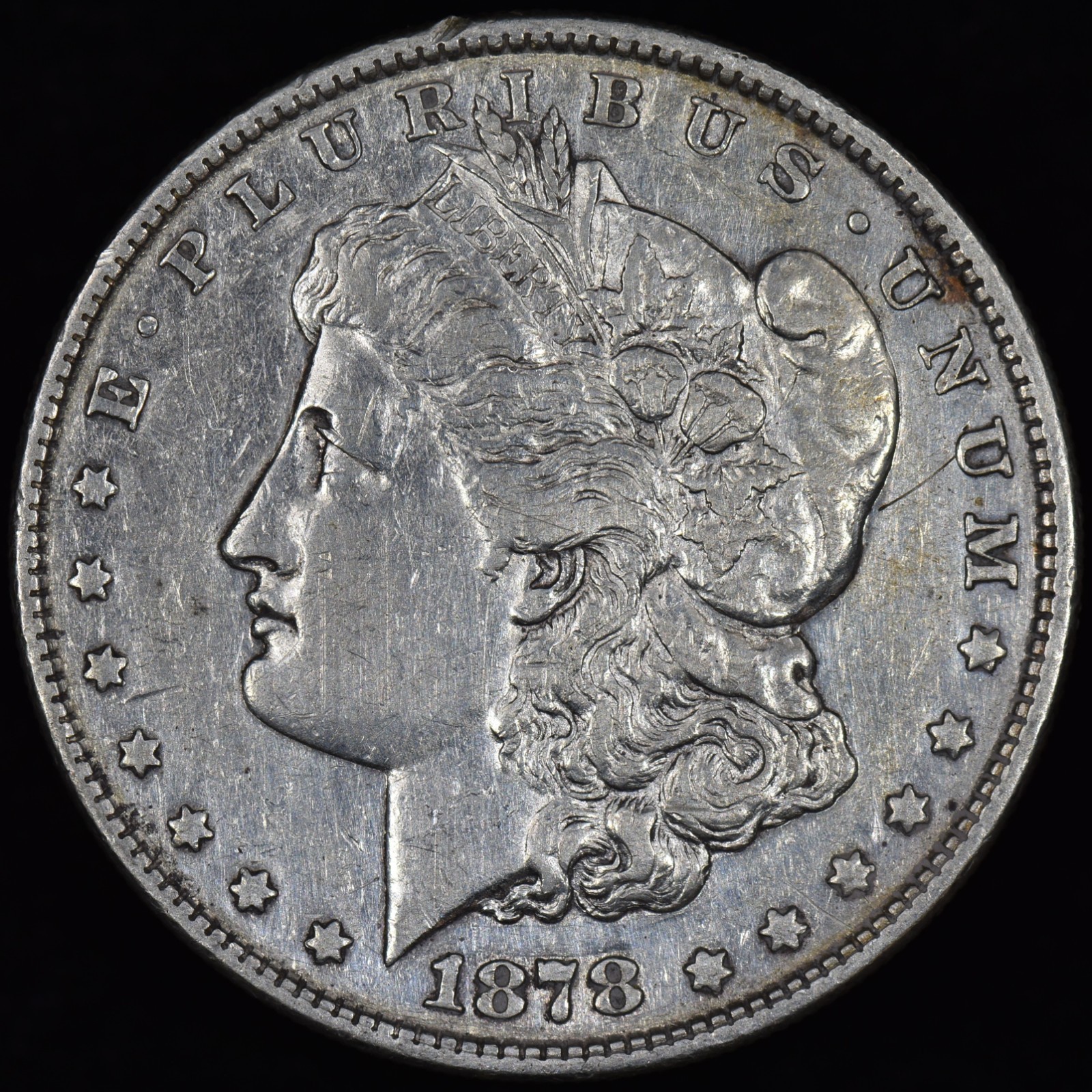 1878 P $1 MORGAN DOLLAR ✪ 8 TAILFEATHERS ✪ SILVER COIN 8TF XF DETAILS ◢TRUSTED◣