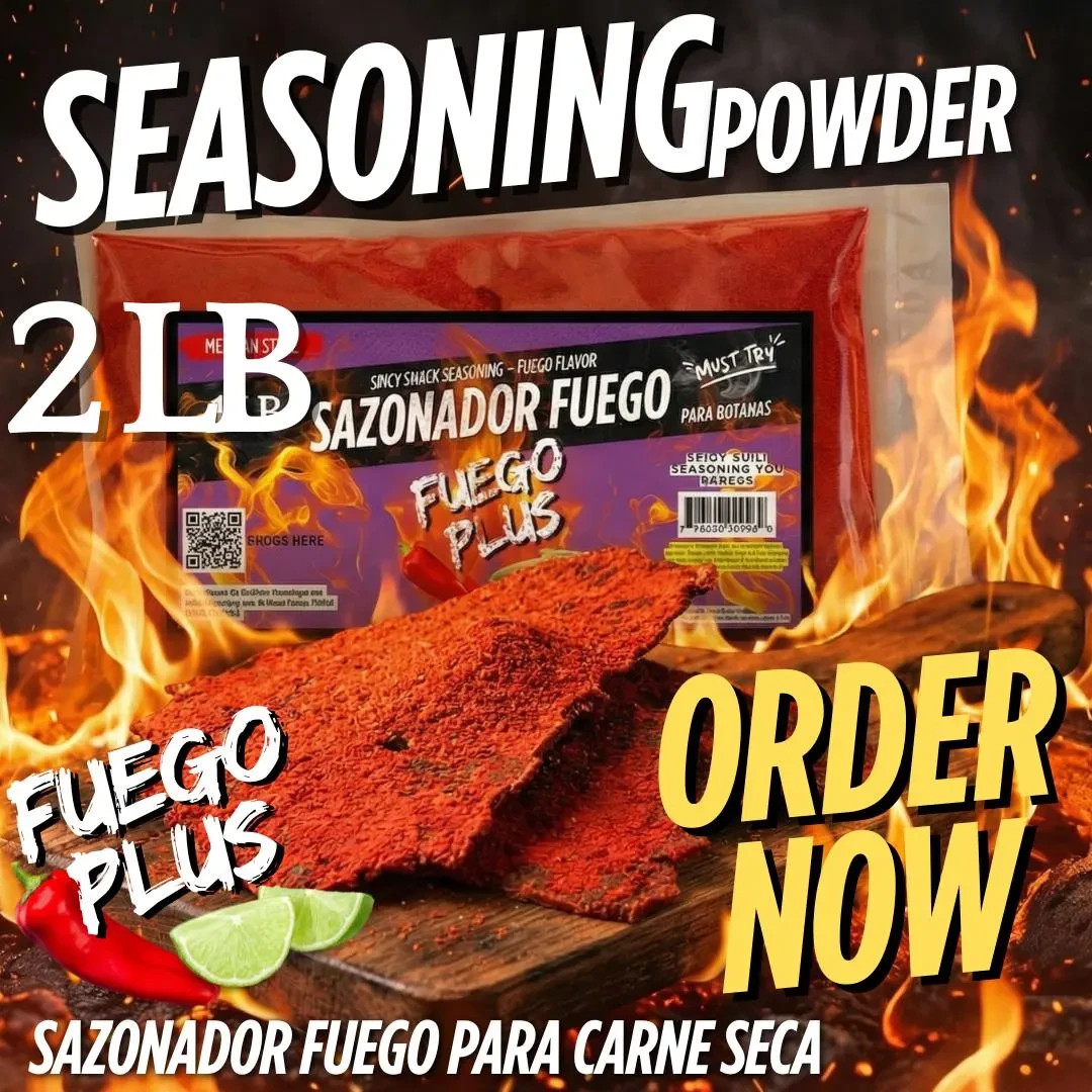 Fuego Seasoning – Extra Spicy Snack Flavor (2 LB) Fuego Sazonador