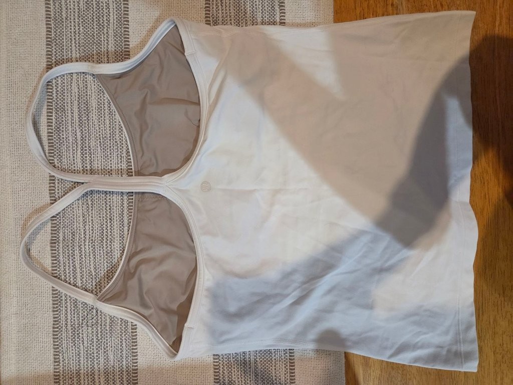 Lululemon White Racerback Tank Top Lululemon White Racerback Tank Top