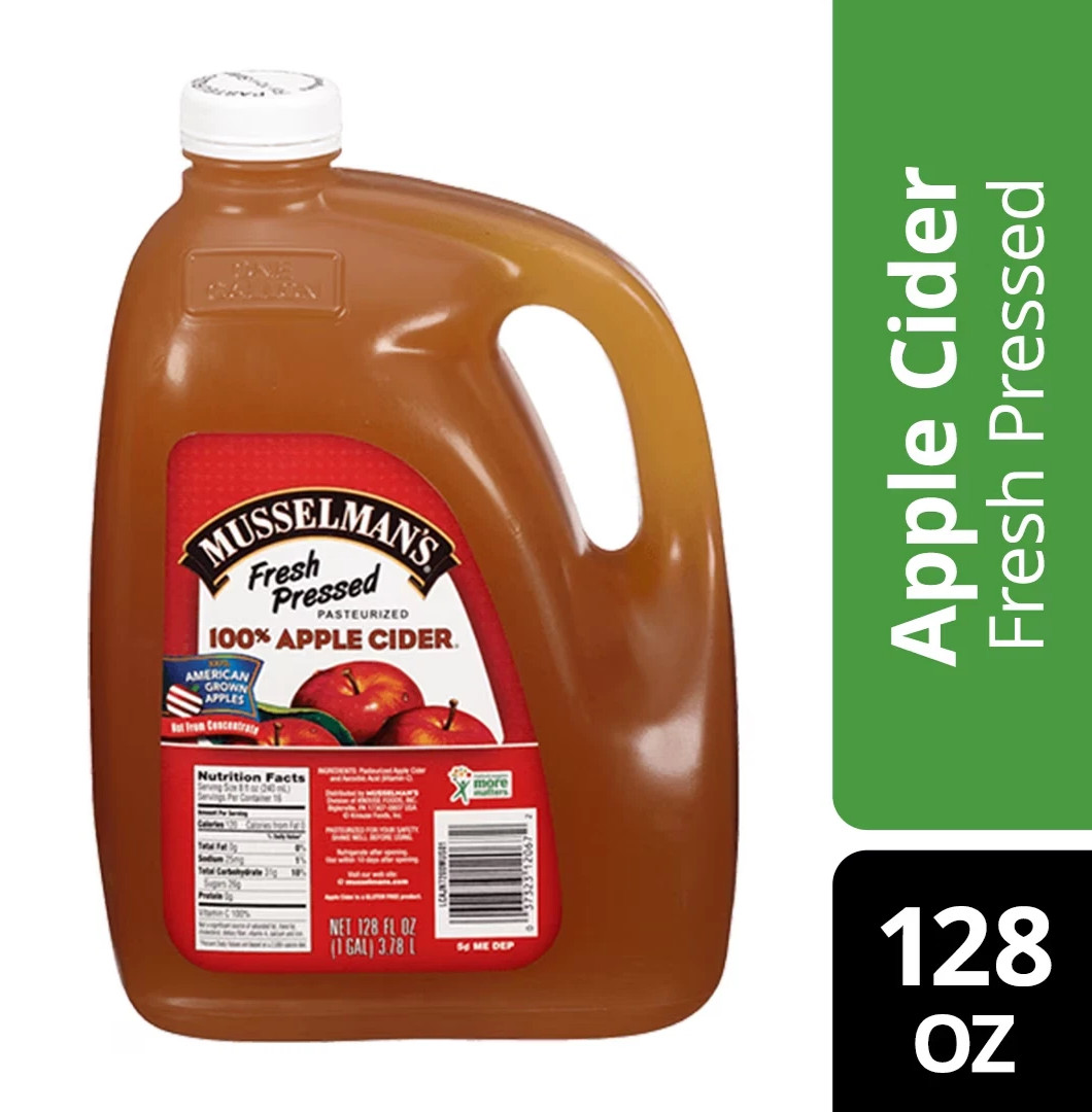 Musselman's Fresh Pressed 100% Apple Cider, 128 Fl. Oz. Musselman's Fresh Pressed 100% Apple Cider, 128 Fl. Oz.