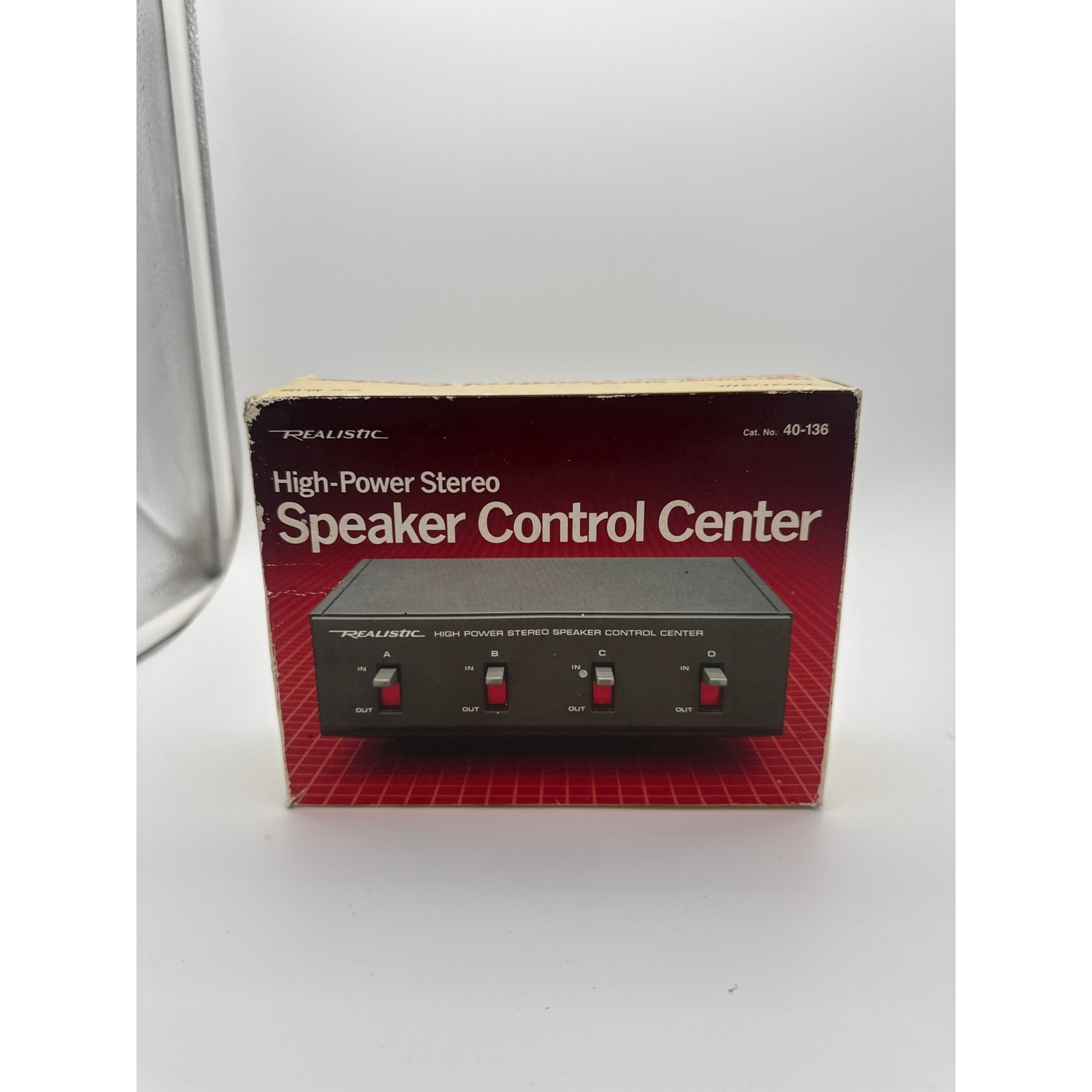 Vintage Realistic High-Power Stereo Speaker Control Center