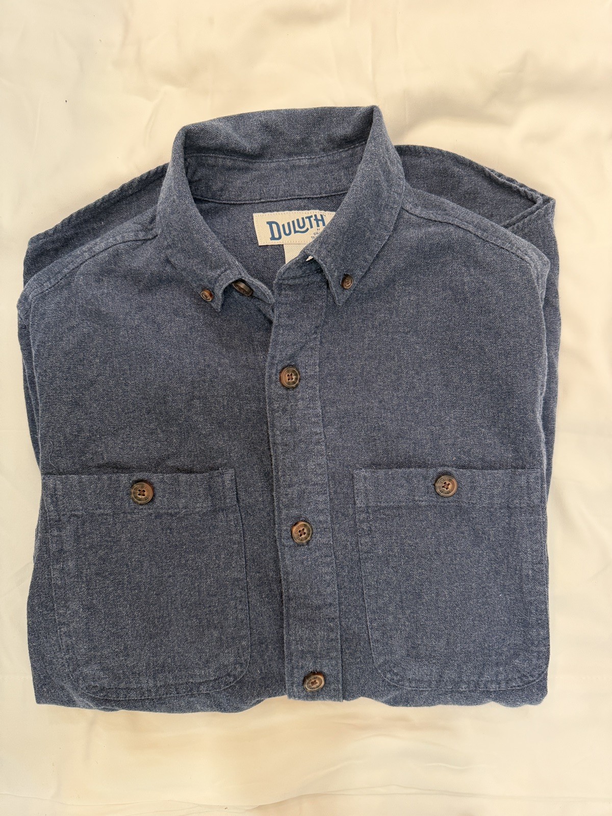 Duluth Trading Co Mens Small Slim Fit Blue Flannel Button Front Workwear Duluth Trading Co Mens Small Slim Fit Blue Flannel Button Front Workwear