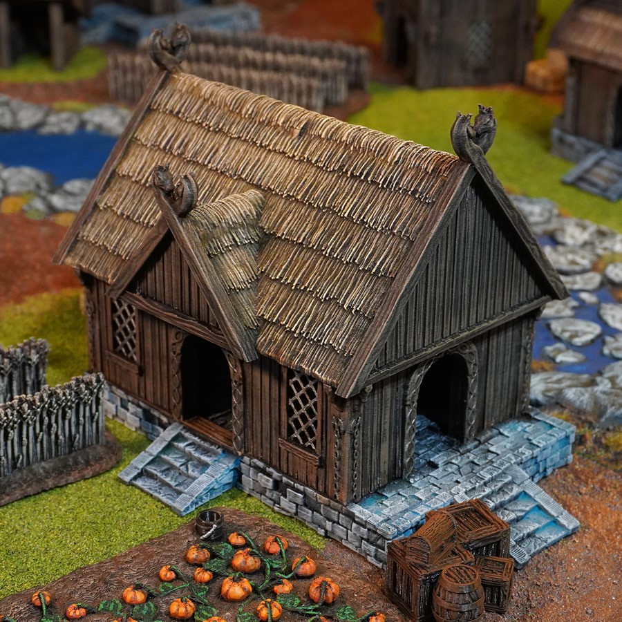 Horse Lords Warrior House 28mm LOTR  Dungeons & Dragons Tabletop Terrain