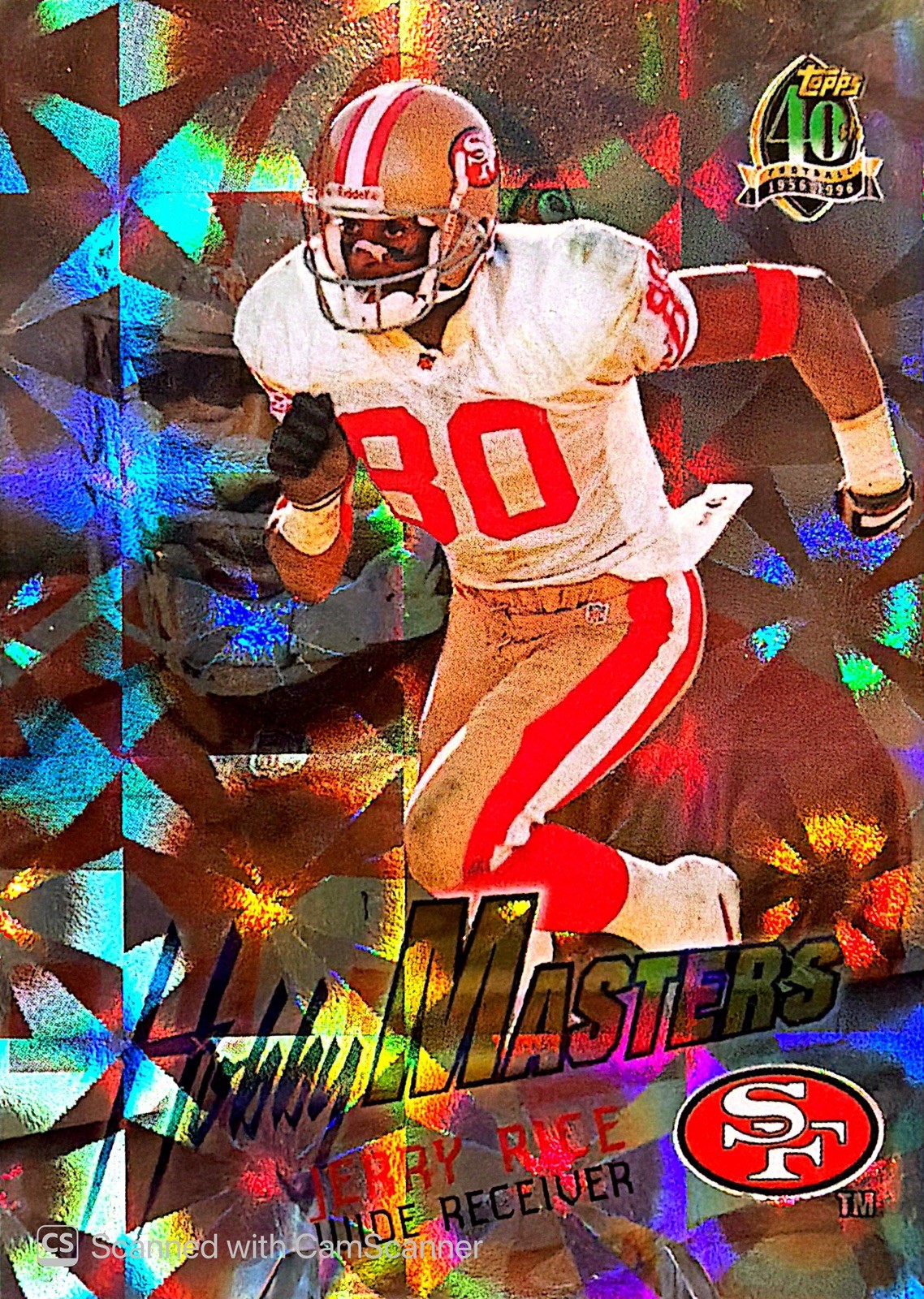 Topps 1996 Topps Hobby Masters Insert HM8 Jerry Rice San Francisco 49ers Topps 1996 Topps Hobby Masters Insert HM8 Jerry Rice San Francisco 49ers