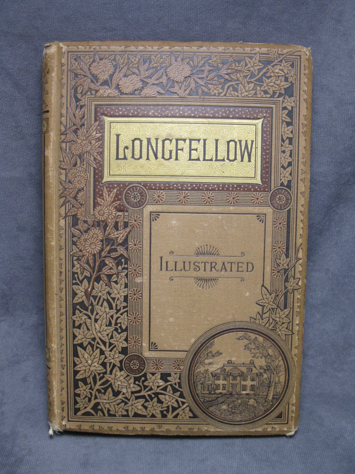 The Poetical Works of Henry Wadsworth Longfellow Illustrated Book c1883