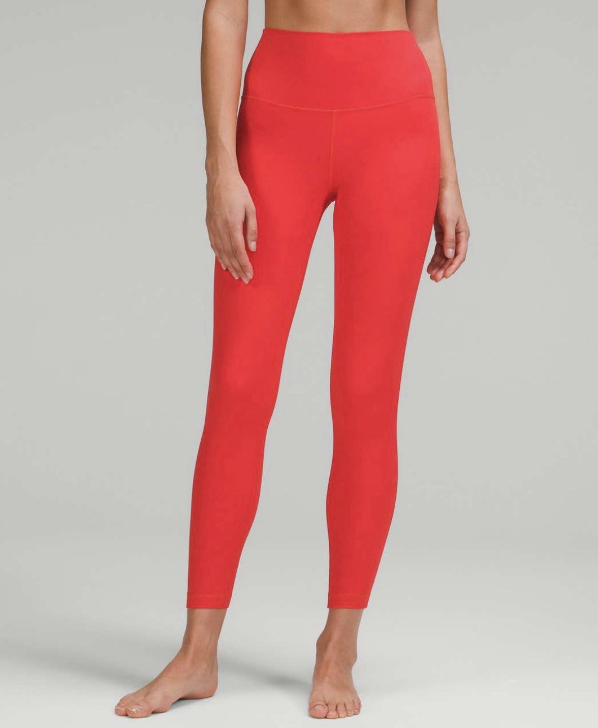 NWT Lululemon Align High Rise Pant 25 Carnation Red Size 6 Double Lined Holiday