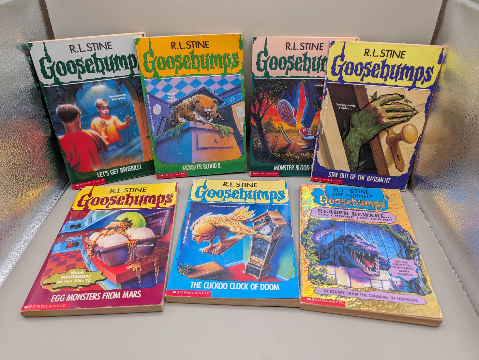 Goosebumps VTG 90s Lot 7 Paperback Books RL Stine