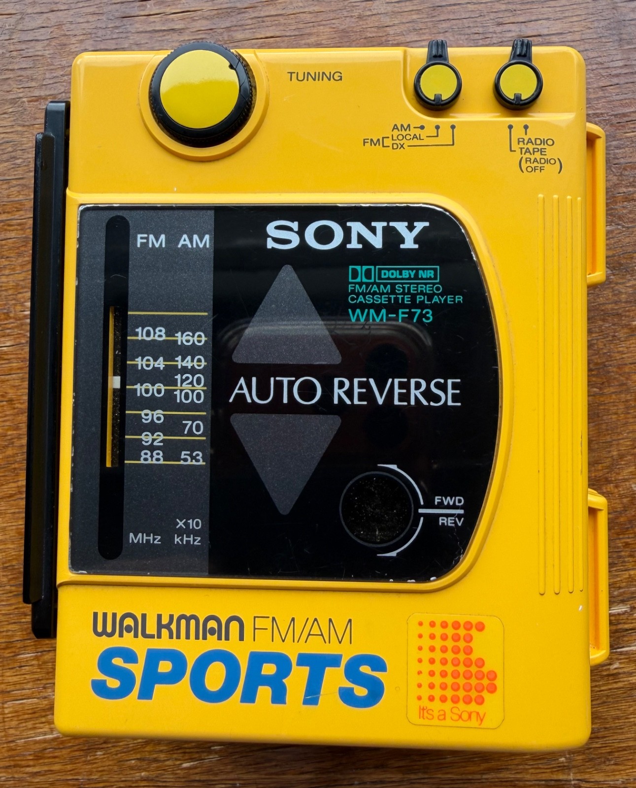 Vintage Sony Walkman WM-F73 AM/FM Cassette Player Made in Japan - Radio Works Vintage Sony Walkman WM-F73 AM/FM Cassette Player Made in Japan - Radio Works