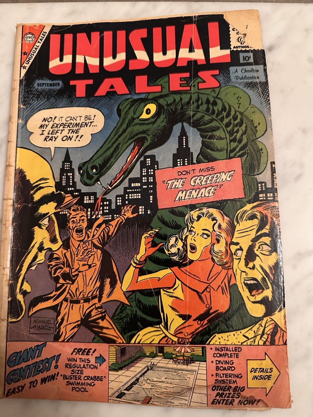 UNUSUAL TALES #18 (1959) CHARLTON COMIC Bill MOLNO SILVER AGE UNUSUAL TALES #18 (1959) CHARLTON COMIC Bill MOLNO SILVER AGE