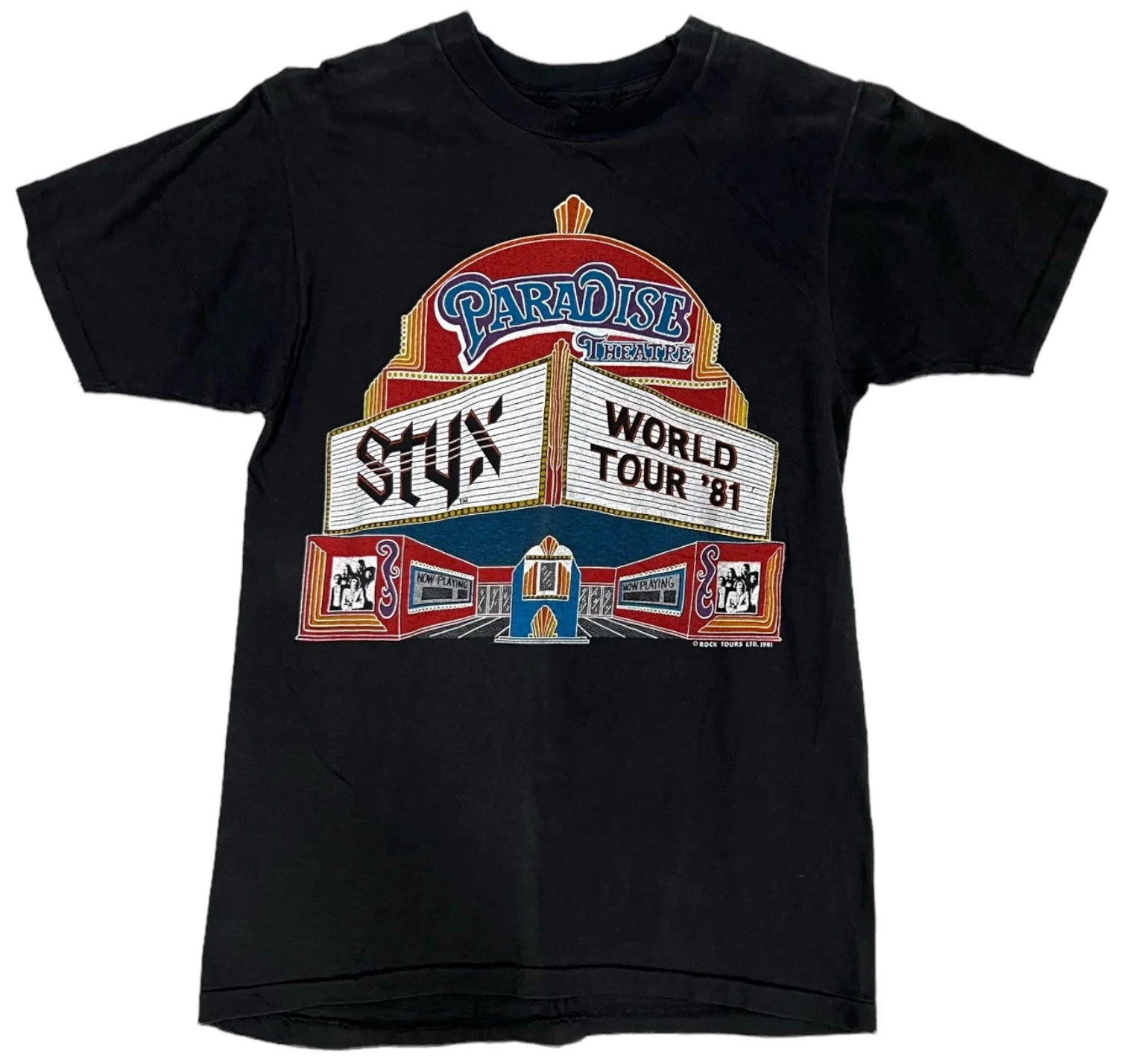Hot  Styx World 81 Paradise theatre Black S-234XL T-shirt Best Gift C263