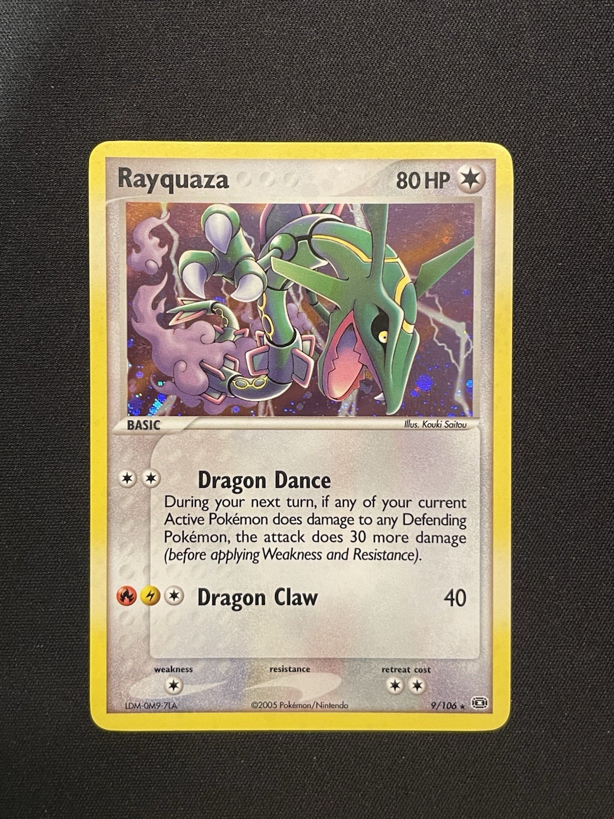The Pokémon Company Pokemon TCG Rayquaza 9/106 EX Emerald Holo Rare