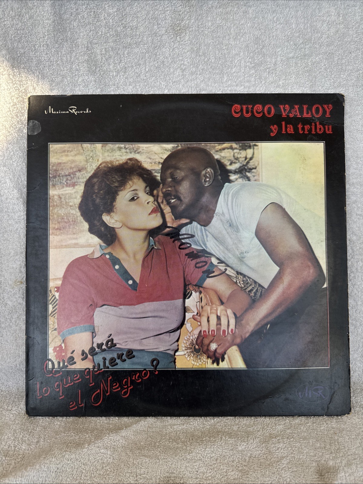 Cuco Valoy Y La Tribu~Que Sera Lo Que Quiere El Negro LP Latin Salsa VINYL~VG+