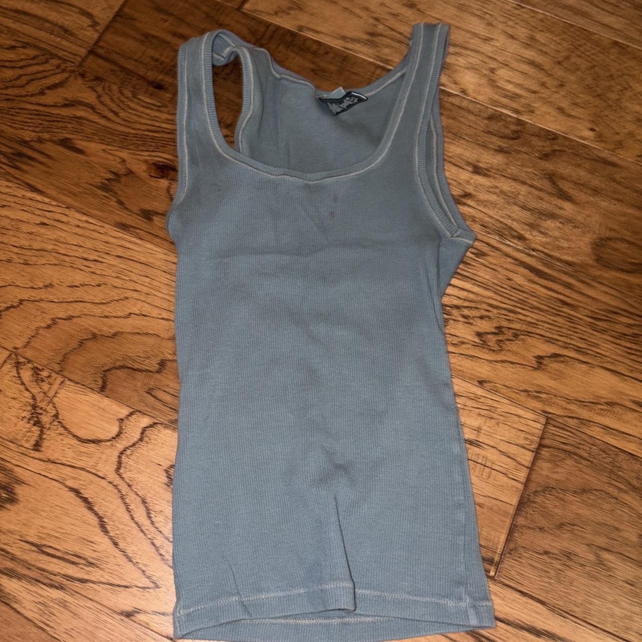 Skims light blue ribbed tank top #skims #basics Skims light blue ribbed tank top #skims #basics
