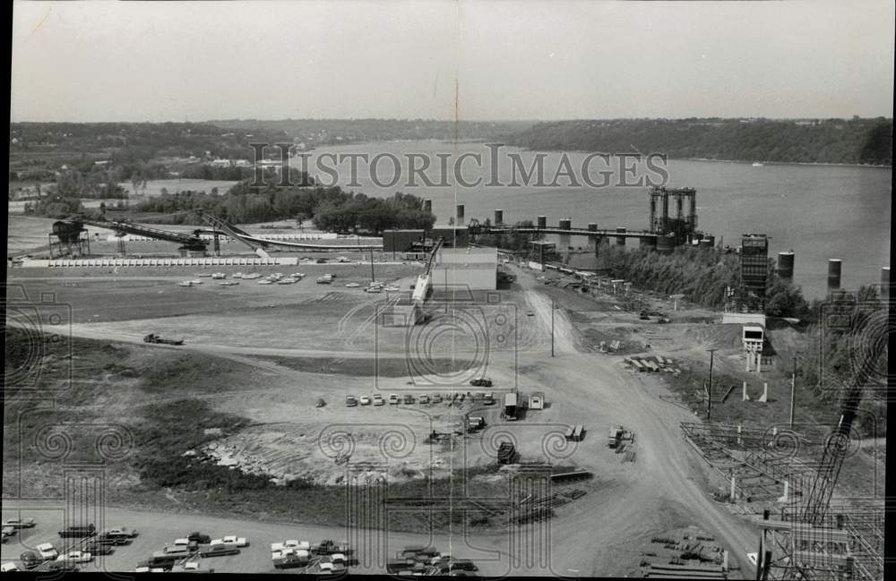 1967 Press Photo Aerial View of Northern States Power St. Croix River Plant
