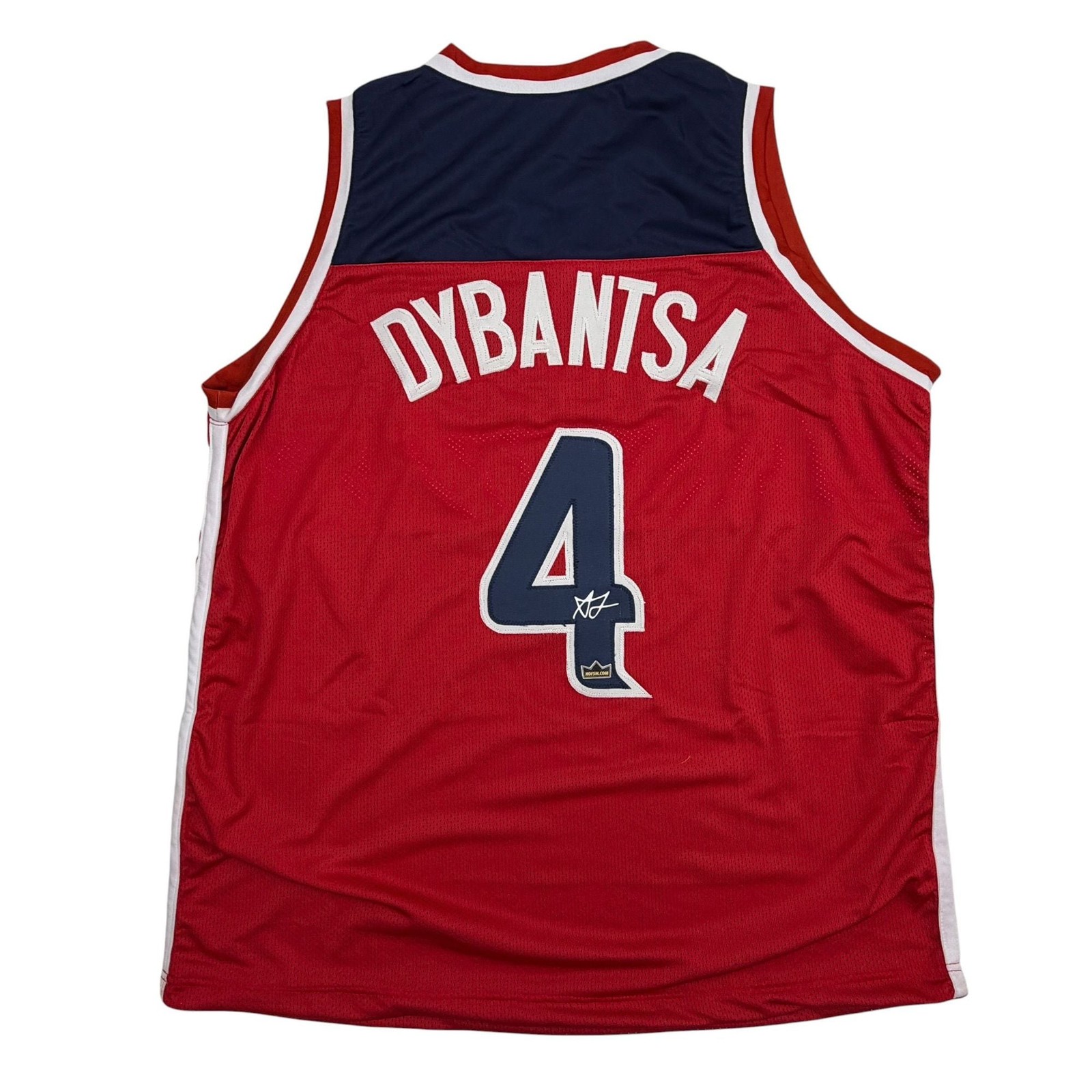 Facsimile Autographed AJ Dybantsa Washington Red Reprint Auto Jersey XL Facsimile Autographed AJ Dybantsa Washington Red Reprint Auto Jersey XL