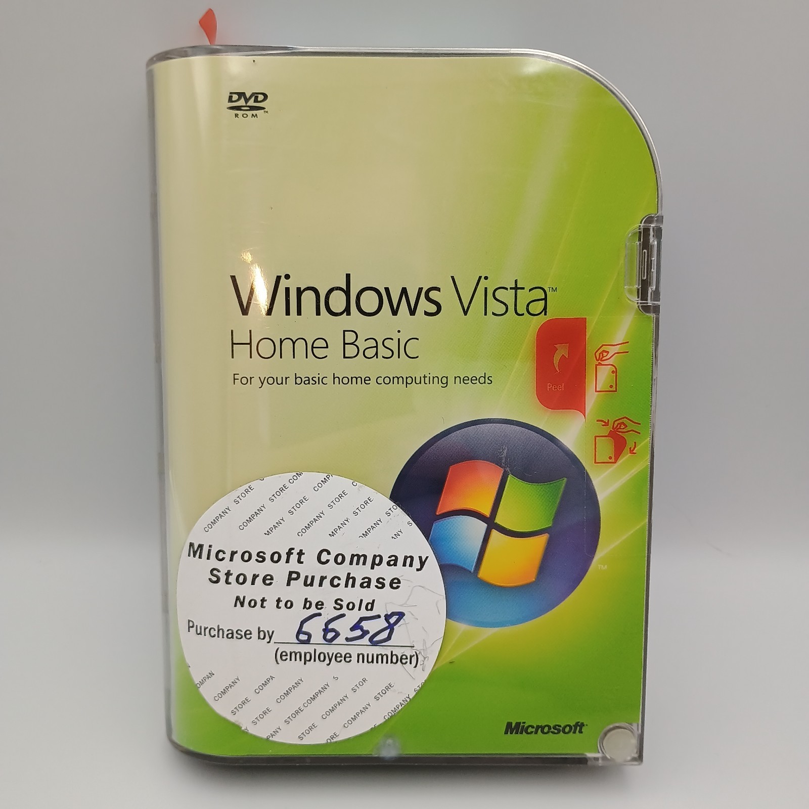 Microsoft Windows Vista Home Basic 32-Bit DVD Full Retail NEW Factory Sealed