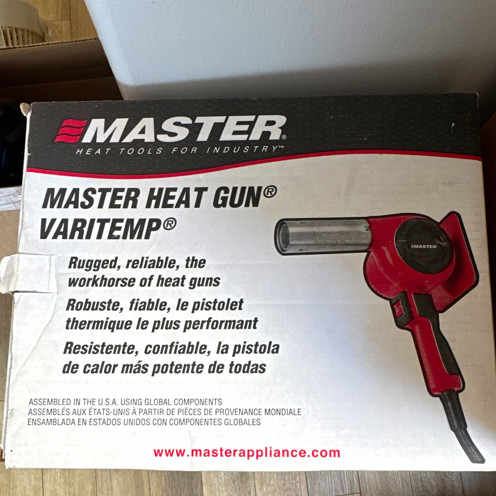 Master Varitemp Industrial Variable Temperature Heat Gun with Box Master Varitemp Industrial Variable Temperature Heat Gun with Box