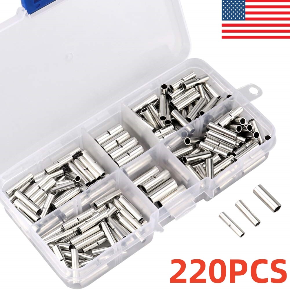 660PCS Non Insulated Butt Splice Uninsulated Crimp Wire Connectors Terminals Kit 660PCS Non Insulated Butt Splice Uninsulated Crimp Wire Connectors Terminals Kit