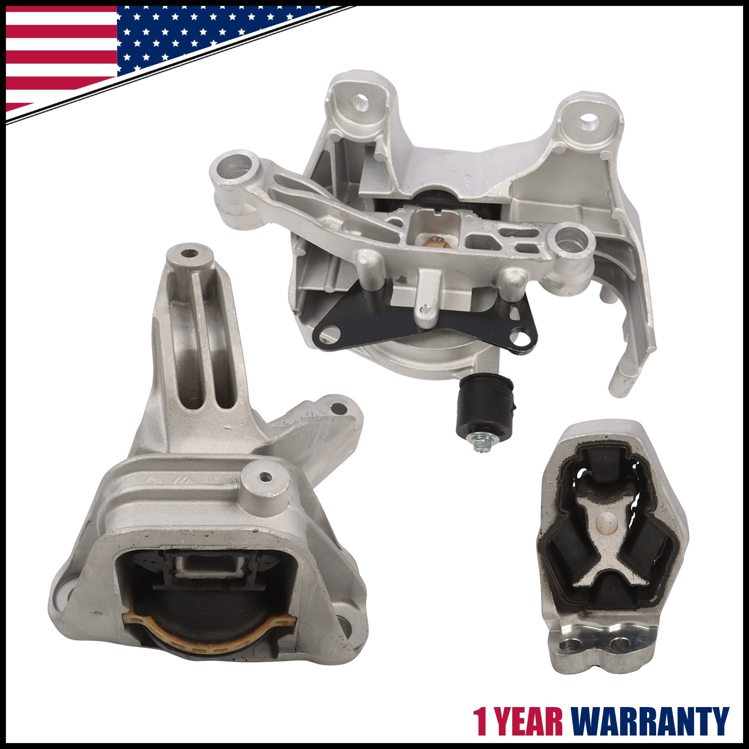New 3Pcs Engine Motor Mount FOR Nissan Rogue 1.5L 2021 2022 2023 2024
