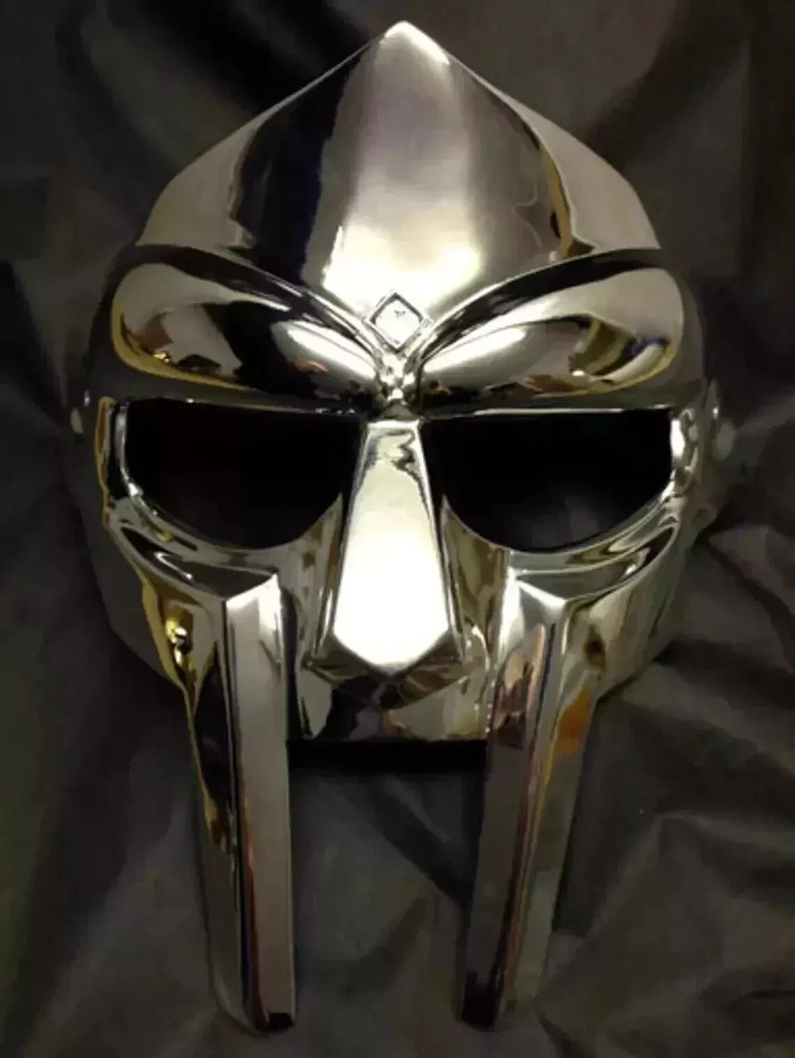 Halloween MF DOOM Mask Steel Face Armor Medieval Gladiator Hand-Forged Replica