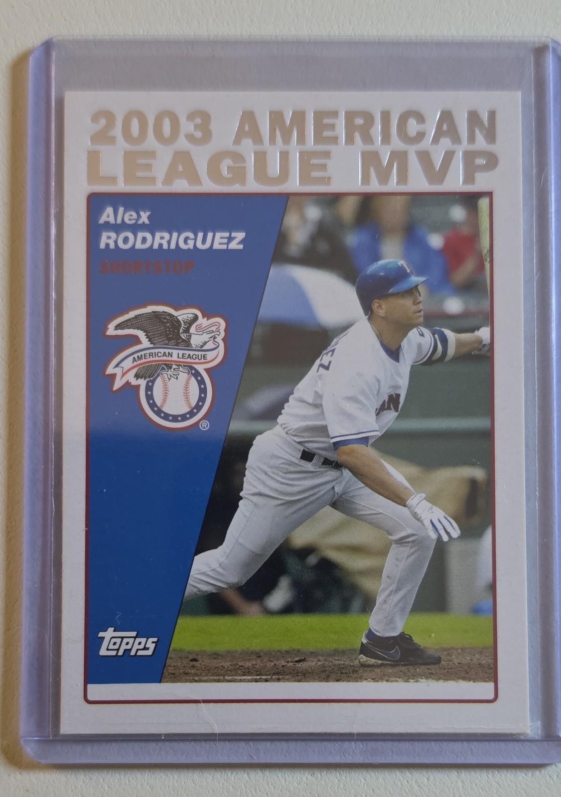 2004 Topps - Alex Rodriguez American League MVP Texas Rangers Rare Insert #716 2004 Topps - Alex Rodriguez American League MVP Texas Rangers Rare Insert #716