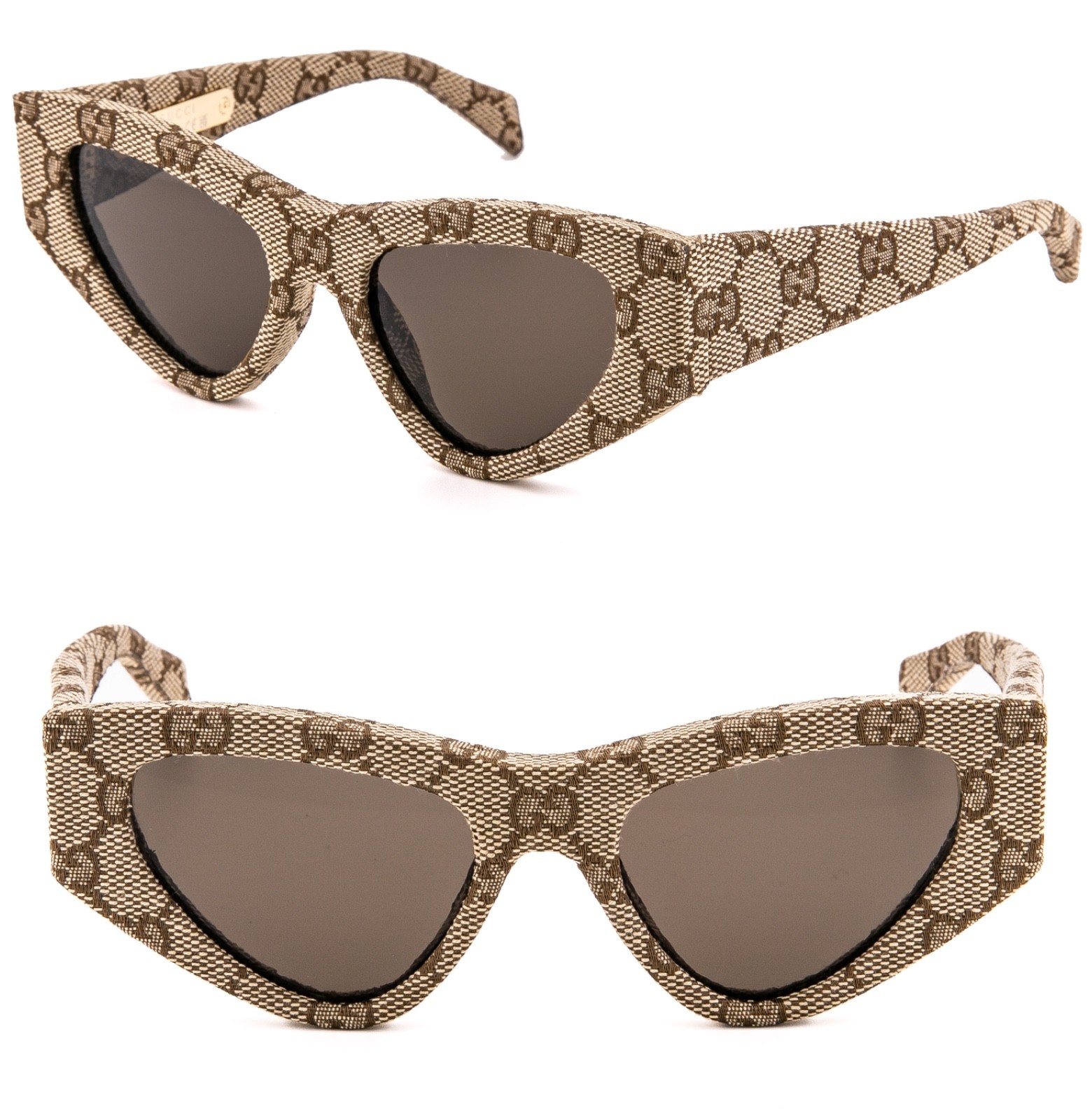 GUCCI 2019 Brown GUCCISSIMA Print Monogram Textile Fabric GG2019S Sunglass 006
