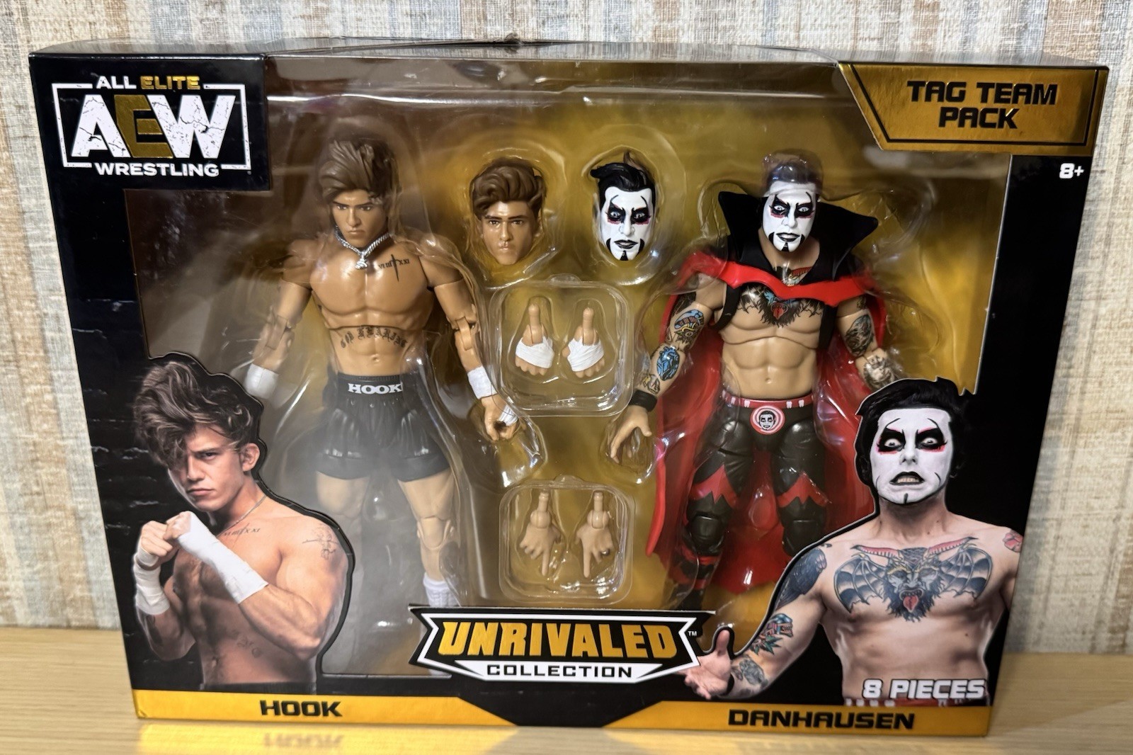 Danhausen and Hook AEW Unrivaled Wrestling Tag Team Pack New Hookhausen WWE Danhausen and Hook AEW Unrivaled Wrestling Tag Team Pack New Hookhausen WWE