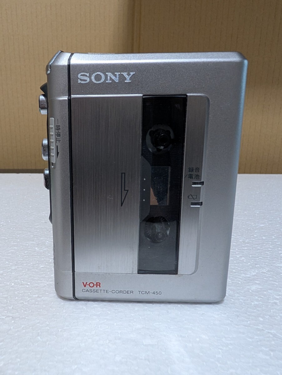 SONY TCM-450 WALKMAN Cassette Tape Recorder Player Confirmed Operation Portab 66 SONY TCM-450 WALKMAN Cassette Tape Recorder Player Confirmed Operation Portab 66