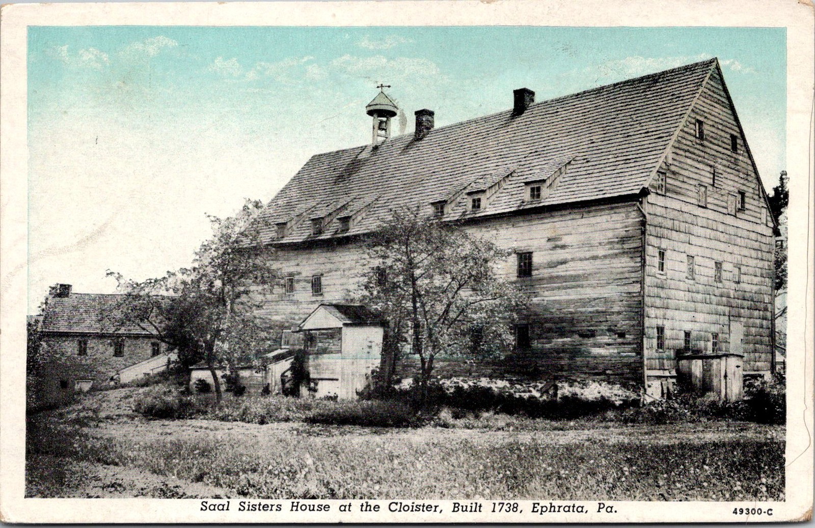 Saal Sisters House Cloister Ephrata PA Vintage Postcard 5P20-16 Saal Sisters House Cloister Ephrata PA Vintage Postcard 5P20-16
