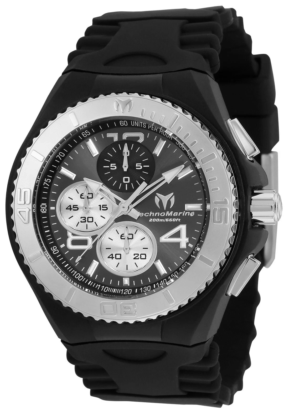 TechnoMarine Cruise JellyFish Men's 46mm Deep Gray Dial Chrono Watch TM-115148