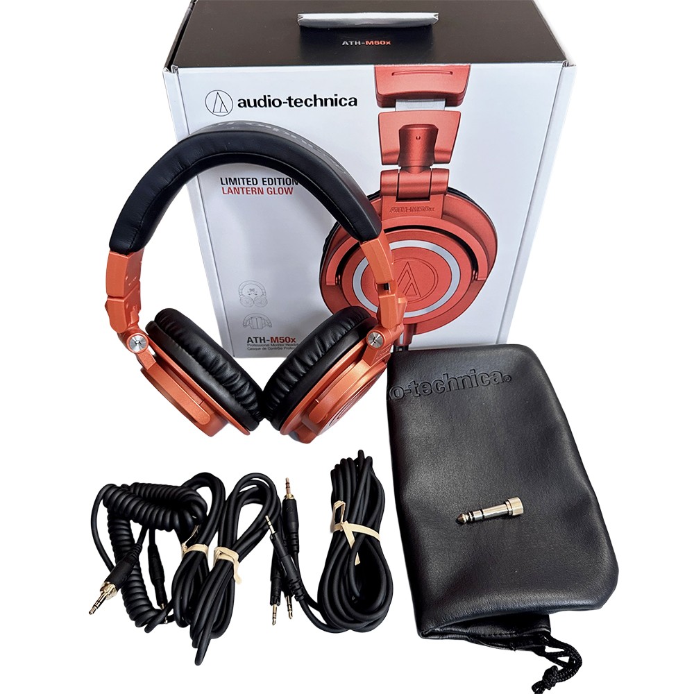 NEW Audio-Technica ATH-M50X Professional Over Ear Headphones - Orange