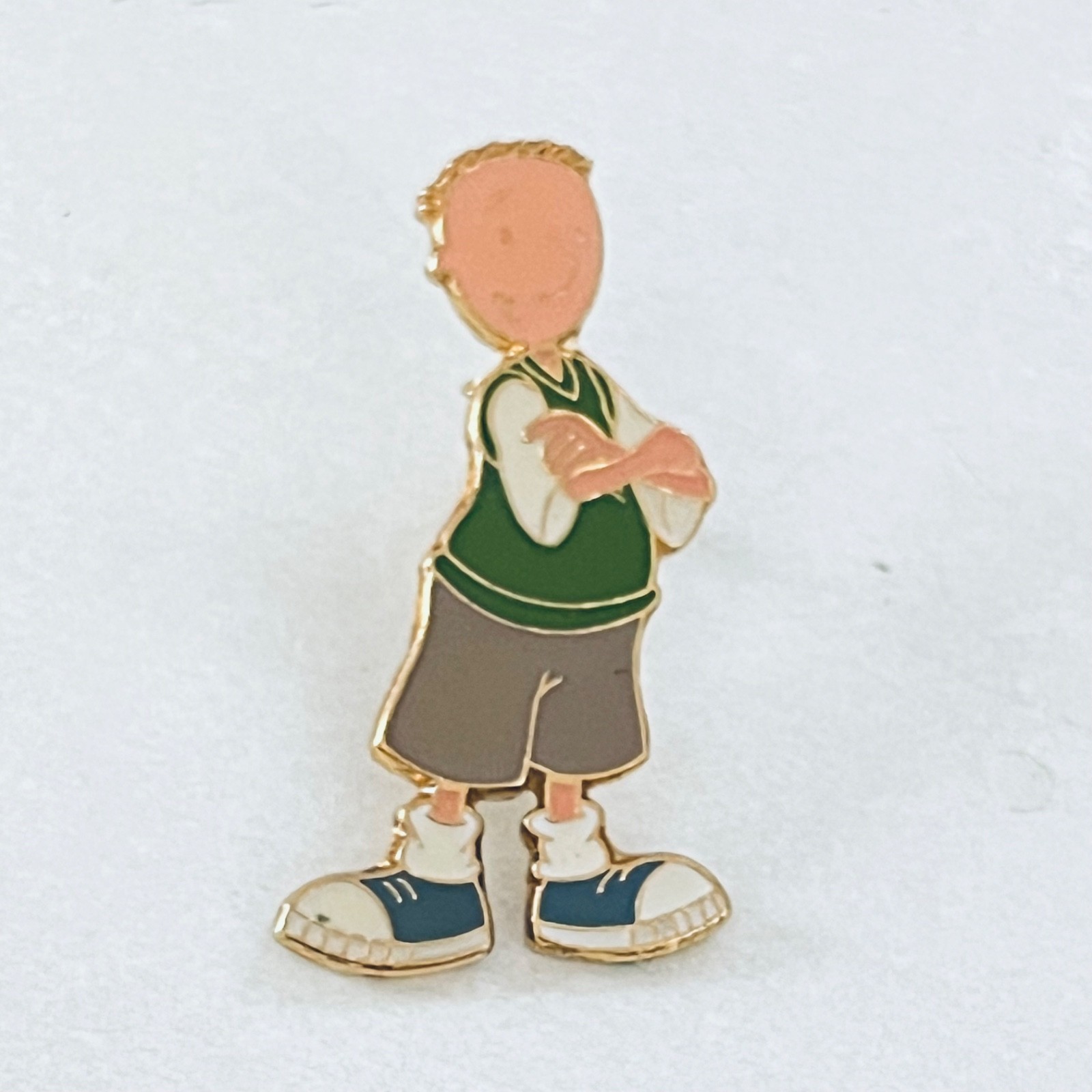 Vintage Nickelodeon\'s DOUG Lapel Enamel Pin 90s Rugrats Vintage Nickelodeon\'s DOUG Lapel Enamel Pin 90s Rugrats