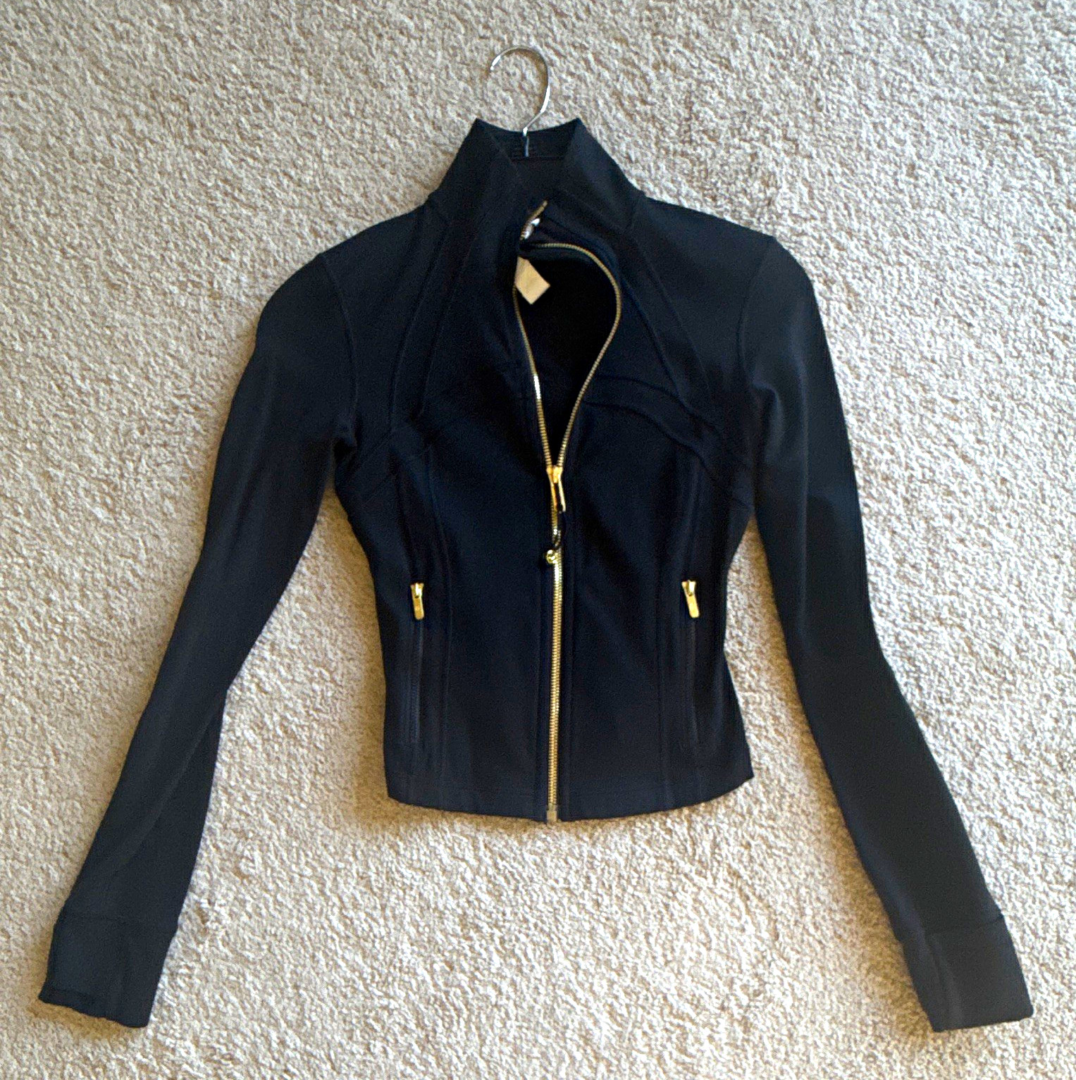 Lululemon Define Black Full Zip Jacket Zipped Pockets Stretch Slim Fit 2 Lululemon Define Black Full Zip Jacket Zipped Pockets Stretch Slim Fit 2