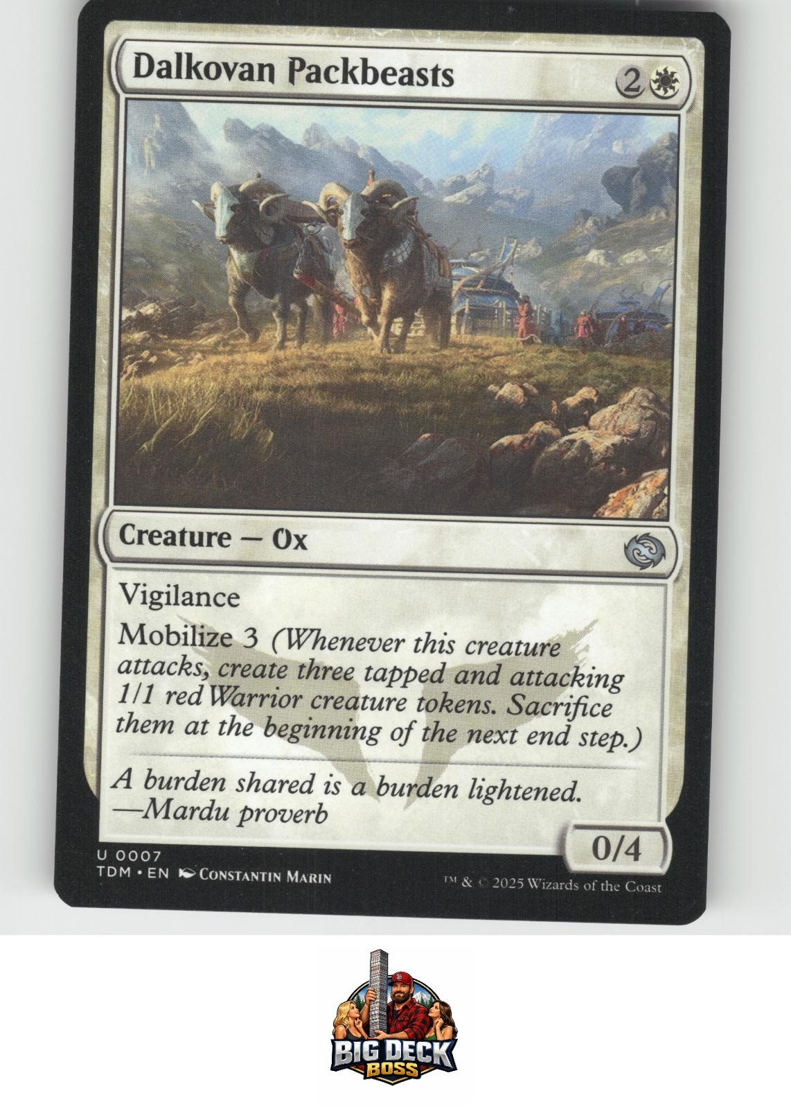 Dalkovan Packbeasts Tarkir: Dragonstorm Uncommon 7 MTG Lightly Played