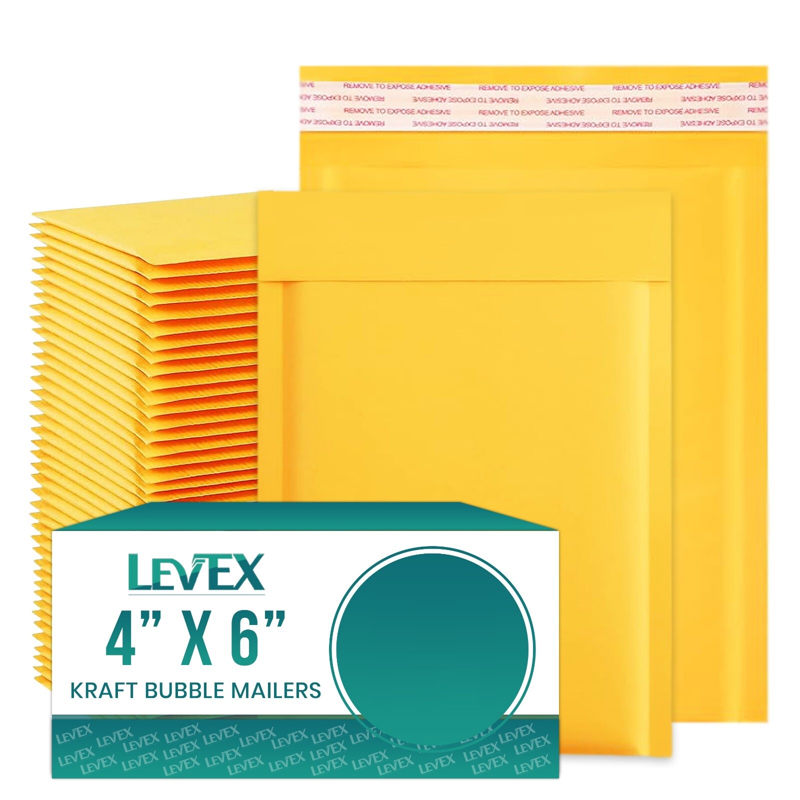 Any Size 50/100/200/500 Kraft Bubble Mailers Padded Envelope Shipping Bags Seal