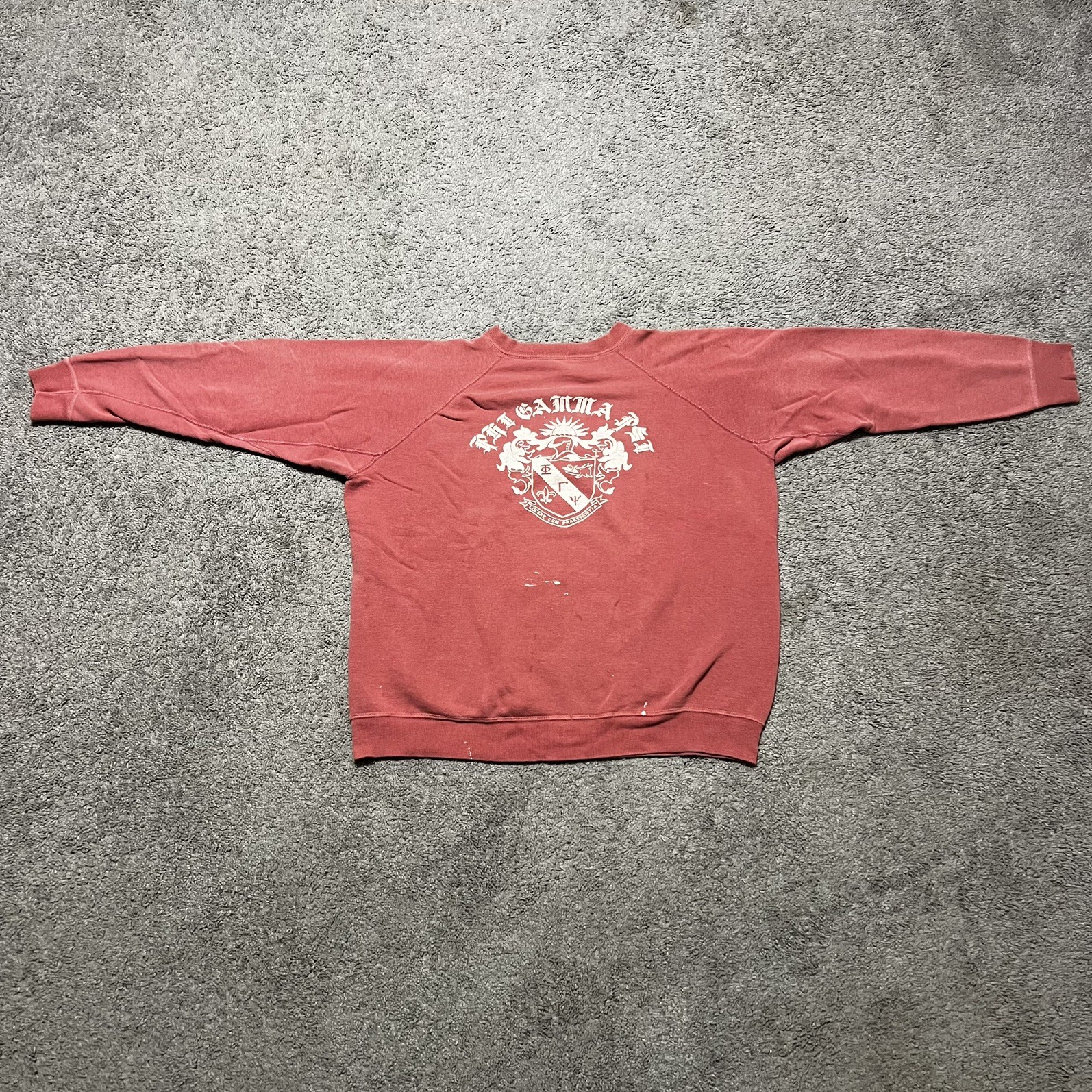 Vintage 60s Fraternity Phi Gamma Psi Crewneck Sweatshirt Size Large Vintage 60s Fraternity Phi Gamma Psi Crewneck Sweatshirt Size Large