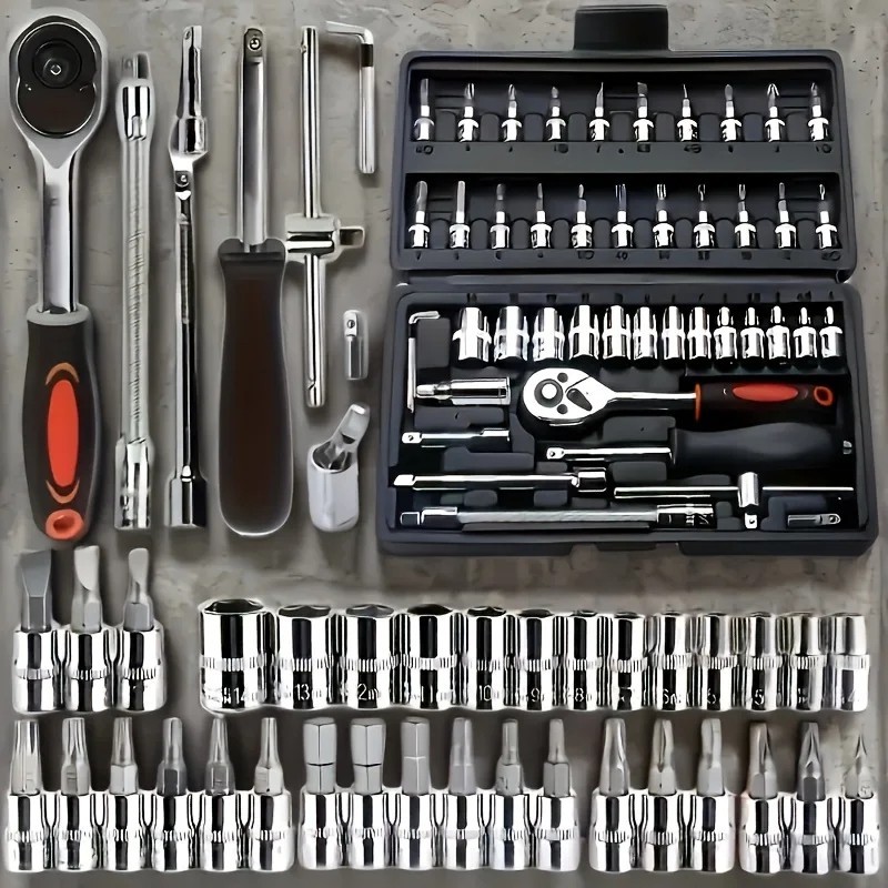 46 Pcs Socket Wrench Set 1/4\
