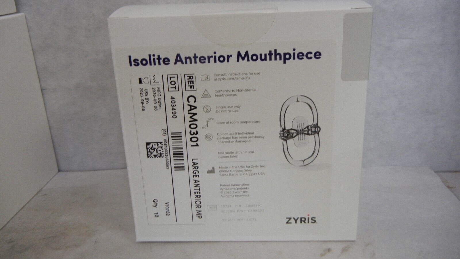 30 New Unopened Dental Zyris Isolite Large Anterior Mouthpieces