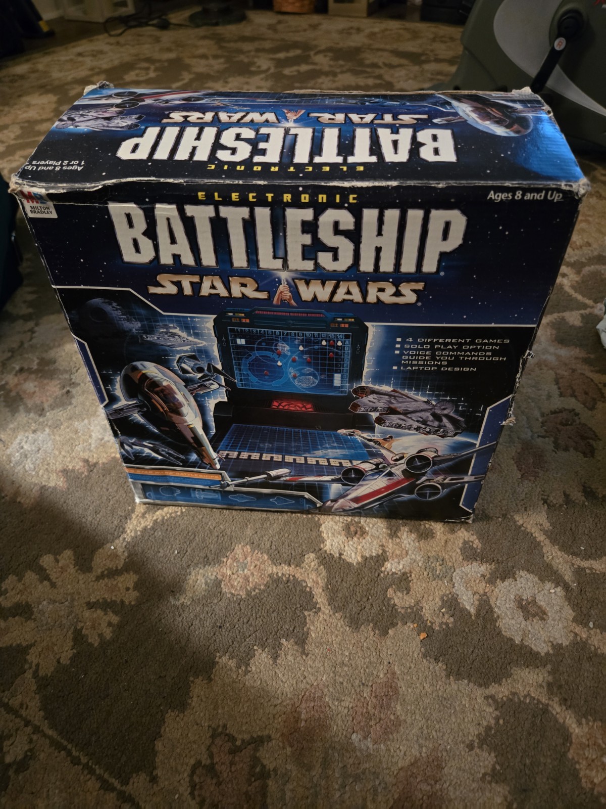 2002 Star Wars Electronic Battleship Game Milton Bradley COMPLETE