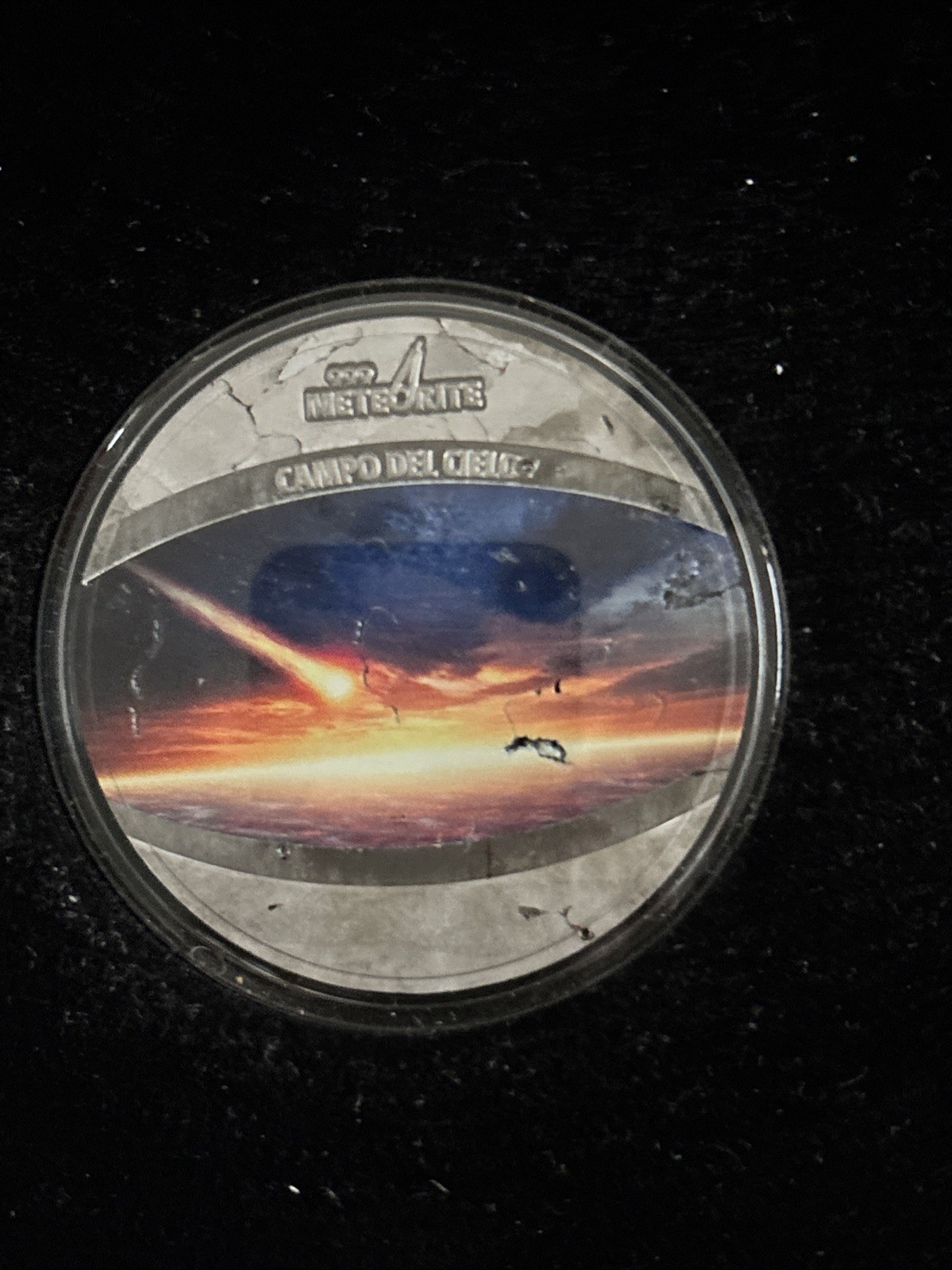 2020 NIUE $1 Space Earth BLUE MARBLE CAMPO DEL CIELO Iron 1 Oz Meteor Box & COA 2020 NIUE $1 Space Earth BLUE MARBLE CAMPO DEL CIELO Iron 1 Oz Meteor Box & COA