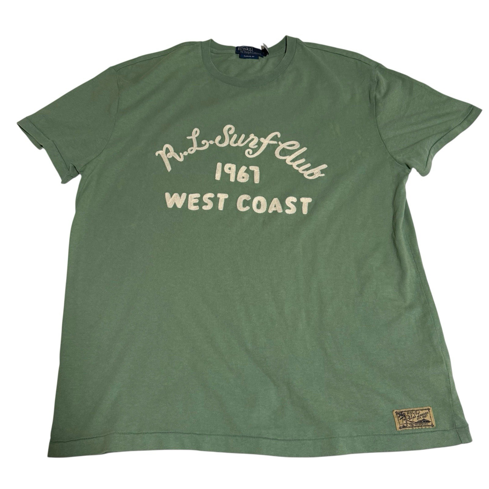 Polo Ralph Lauren R.L. Surf Club West Coast Vintage Green Mens Medium M Polo Ralph Lauren R.L. Surf Club West Coast Vintage Green Mens Medium M