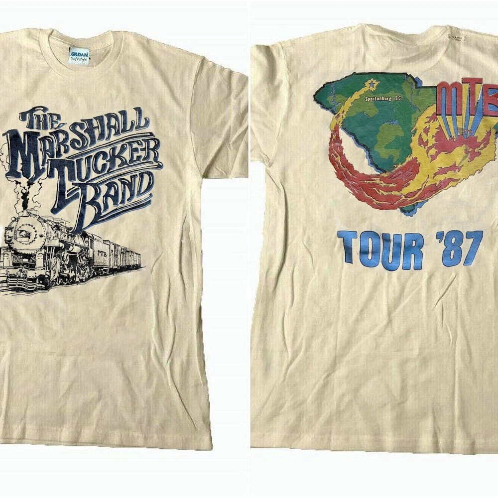 1987 80s vtg Marshall Tucker Band train tour 2 side Sand T shirt Unisex 1987 80s vtg Marshall Tucker Band train tour 2 side Sand T shirt Unisex