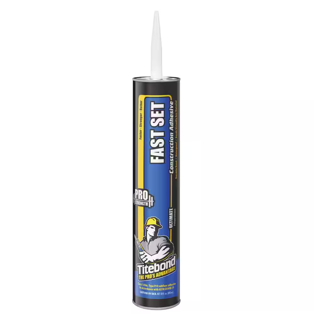 28 Oz. Fast Set Polyurethane Construction Adhesive (12-Pack), Titebond