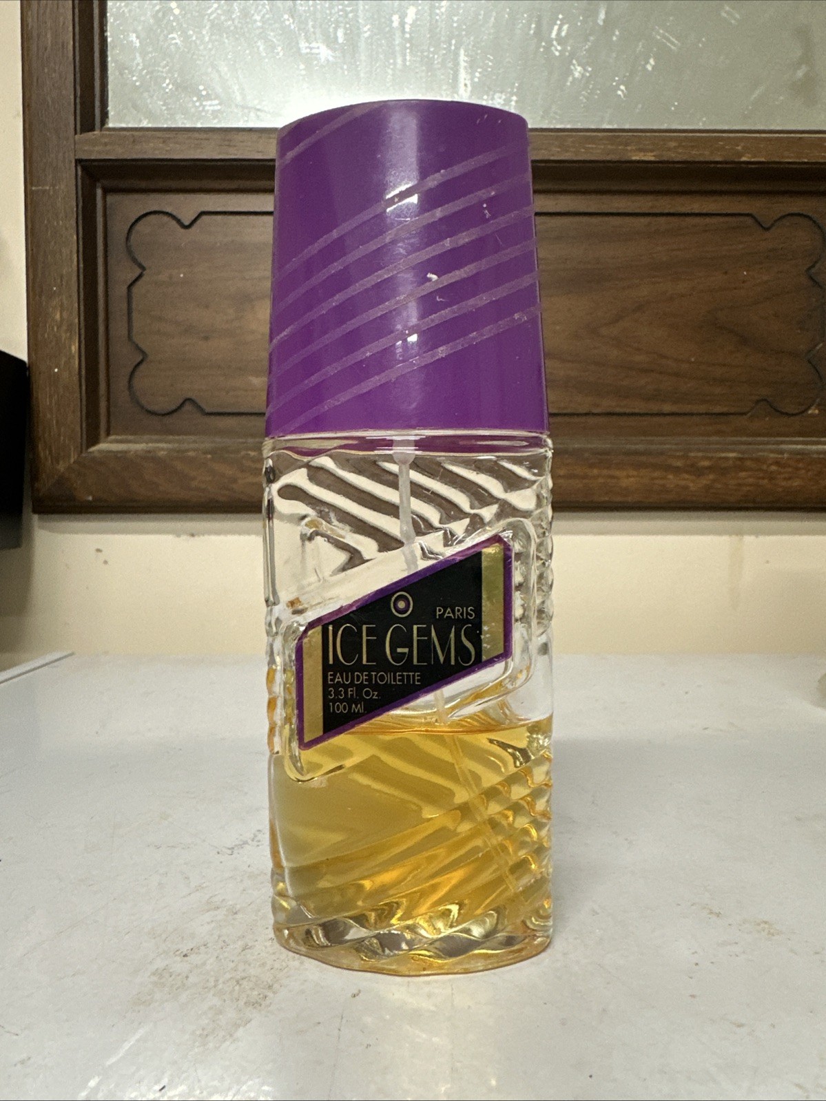 Vintage Ice Gems Paris Eau de Toilette. 3.3 Oz.  Perfume bottle 